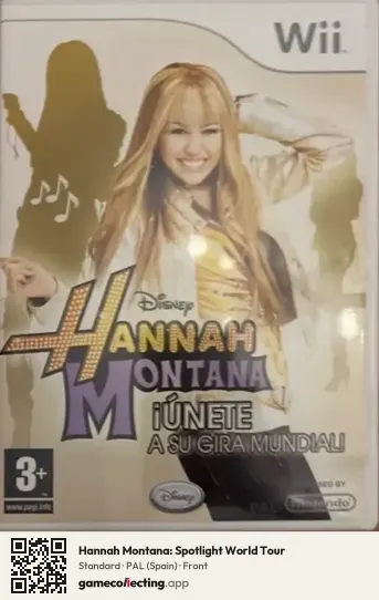 Hannah Montana: Spotlight World Tour Nintendo Wii, Spain box front