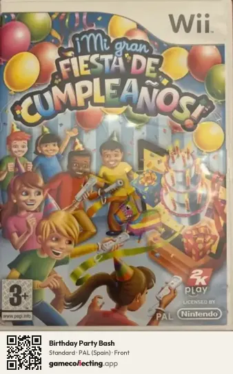Birthday Party Bash Nintendo Wii, Spain box front