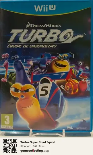 Turbo: Super Stunt Squad Nintendo Wii U, PAL box front