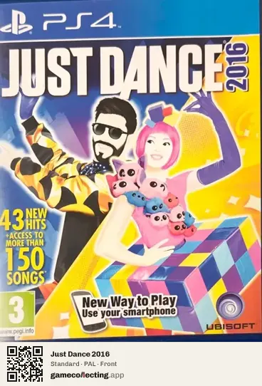 Just Dance 2016 PlayStation 4, PAL box front
