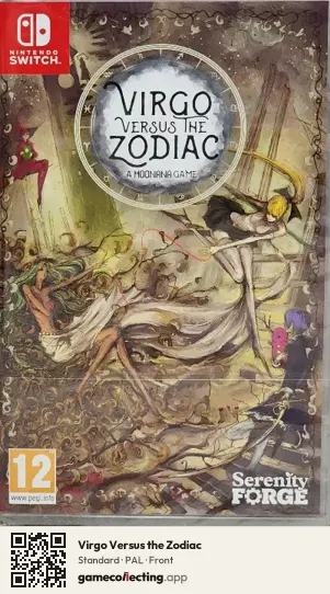 Virgo Versus the Zodiac Nintendo Switch, PAL box front