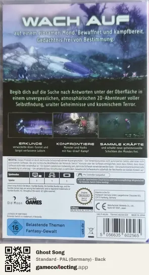 Ghost Song Nintendo Switch, Germany box back