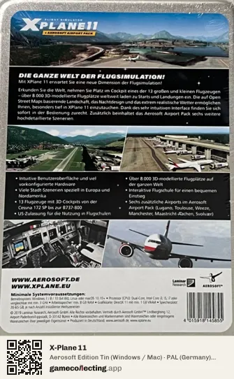 X-Plane 11 Computer, Germany box back