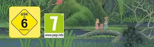 Secret of Mana, the USK square on its front
