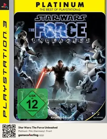 Star Wars: The Force Unleashed PlayStation 3, Germany box front