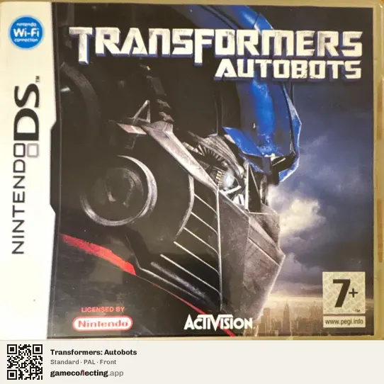 Transformers: Autobots Nintendo DS, PAL box front