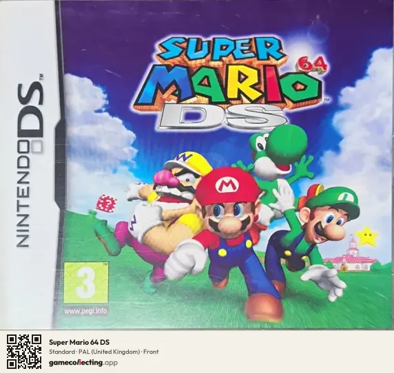 Super Mario 64 DS Nintendo DS, United Kingdom box front