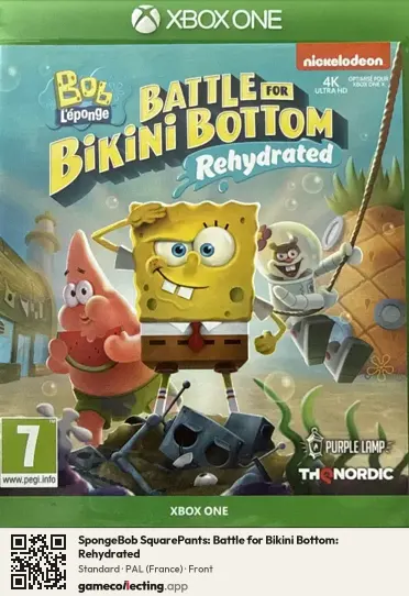 SpongeBob SquarePants: Battle for Bikini Bottom: Rehydrated Xbox One, France box front