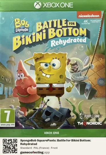SpongeBob SquarePants: Battle for Bikini Bottom: Rehydrated Xbox One, France box front