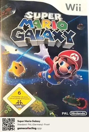 Super Mario Galaxy Nintendo Wii, Germany box front