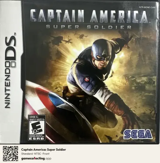Captain America: Super Soldier Nintendo DS, NTSC box front