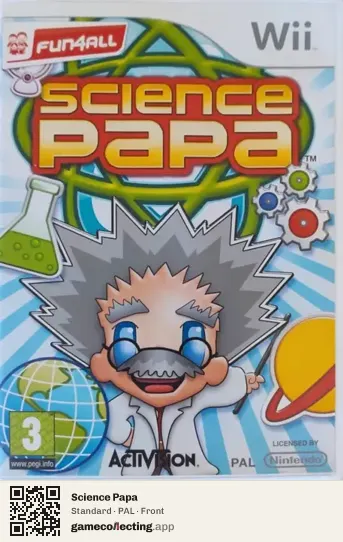 Science Papa Nintendo Wii, PAL box front