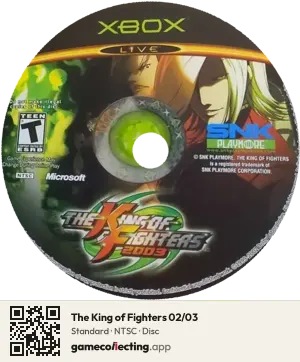 The King of Fighters 02/03 Xbox, NTSC disc