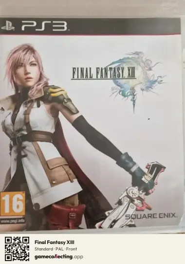 Final Fantasy XIII PlayStation 3, PAL box front