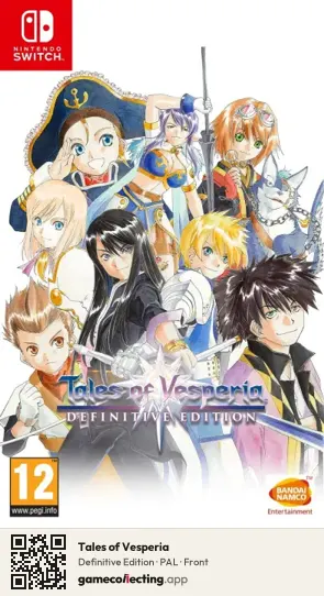 Tales of Vesperia Nintendo Switch, PAL box front