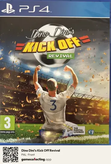 Dino Dini's Kick Off Revival PlayStation 4, PAL box front