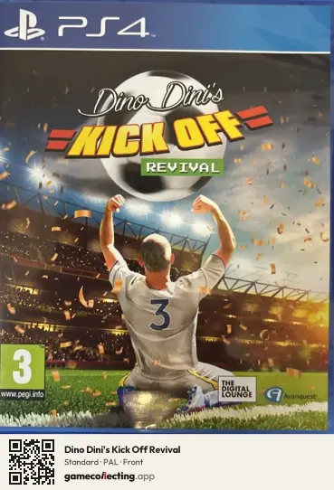 Dino Dini's Kick Off Revival PlayStation 4, PAL box front