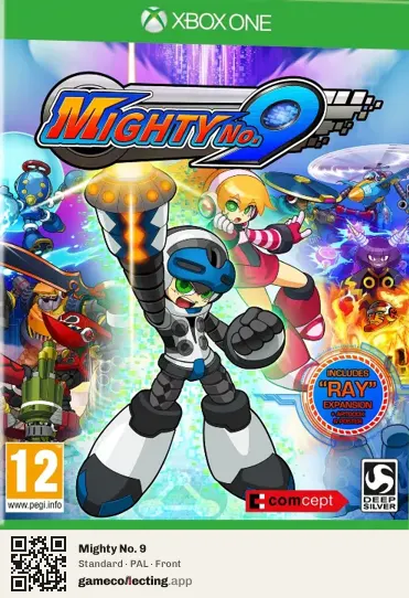 Mighty No. 9 Xbox One, PAL box front