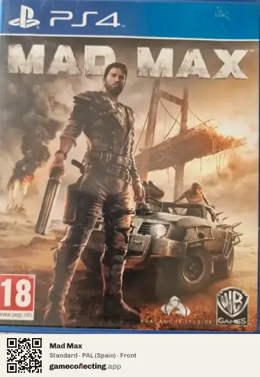 Mad Max PlayStation 4, Spain box front