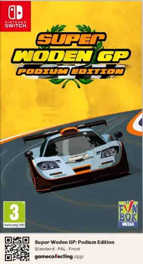 Super Woden GP: Podium Edition Nintendo Switch, PAL box front