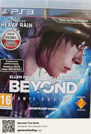 Beyond: Two Souls PlayStation 3, Poland box front
