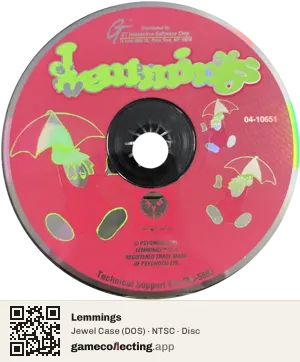 Lemmings Computer, NTSC disc