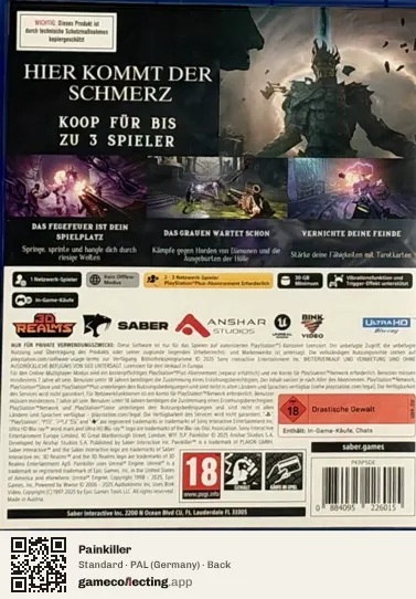 Painkiller PlayStation 5, Germany box back