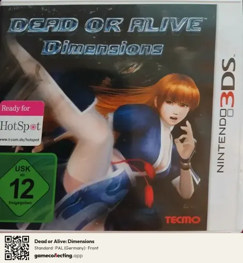 Dead or Alive: Dimensions Nintendo 3DS, Germany box front