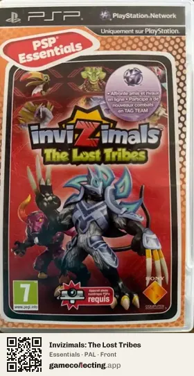 Invizimals: The Lost Tribes PlayStation Portable, PAL box front