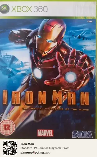 Iron Man Xbox 360, United Kingdom box front