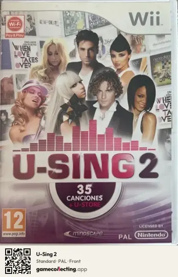 U-Sing 2 Nintendo Wii, PAL box front