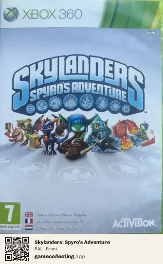 Skylanders: Spyro's Adventure Xbox 360, PAL box front