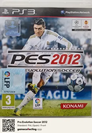 Pro Evolution Soccer 2012 PlayStation 3, Spain box front
