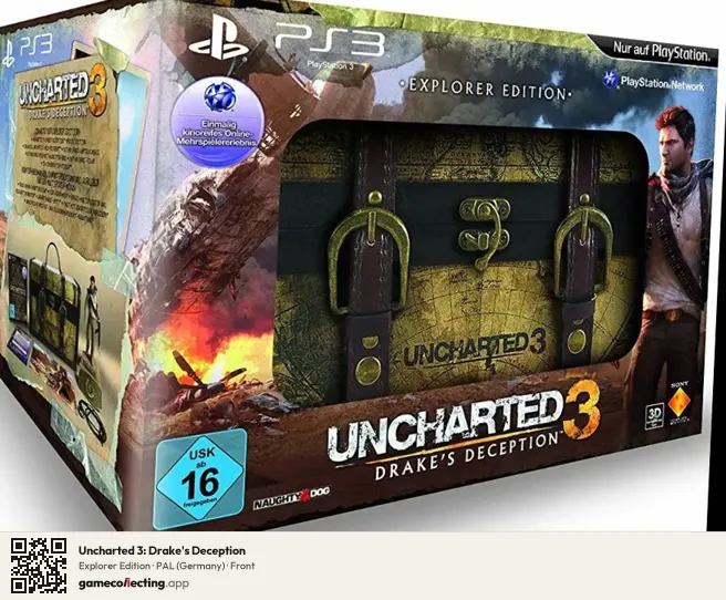 Uncharted 3: Drake's Deception PlayStation 3, Germany box front
