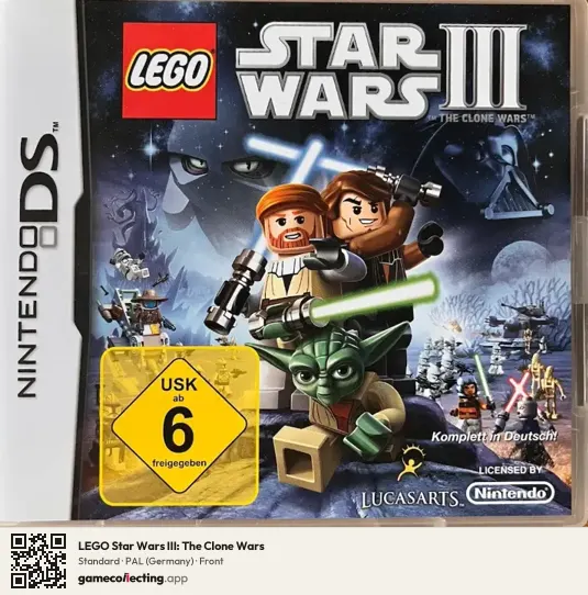 LEGO Star Wars III: The Clone Wars Nintendo DS, Germany box front