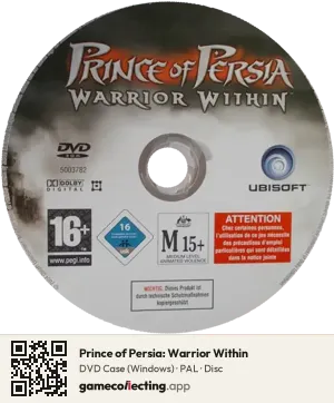 Prince of Persia: Warrior Within Computer, PAL disc