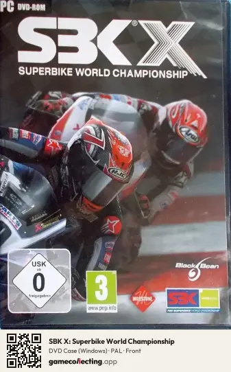 SBK X: Superbike World Championship Computer, PAL box front