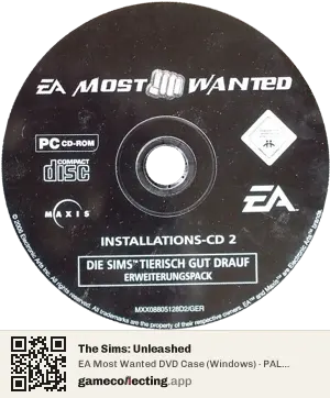 The Sims: Unleashed Computer, PAL disc