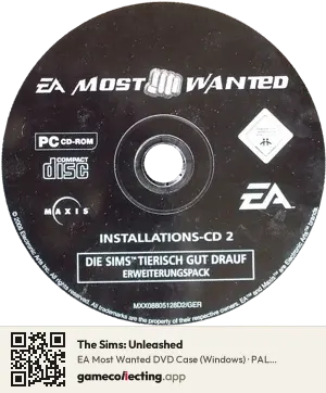 The Sims: Unleashed Computer, PAL disc
