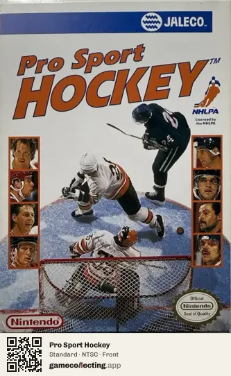 Pro Sport Hockey Nintendo Entertainment System, NTSC box front