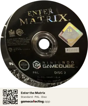 Enter the Matrix Nintendo GameCube, PAL disc