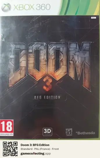 Doom 3: BFG Edition Xbox 360, France box front