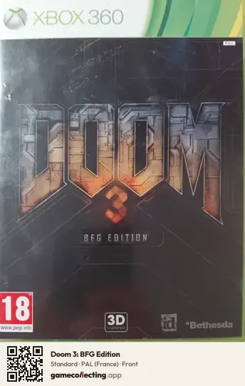 Doom 3: BFG Edition Xbox 360, France box front