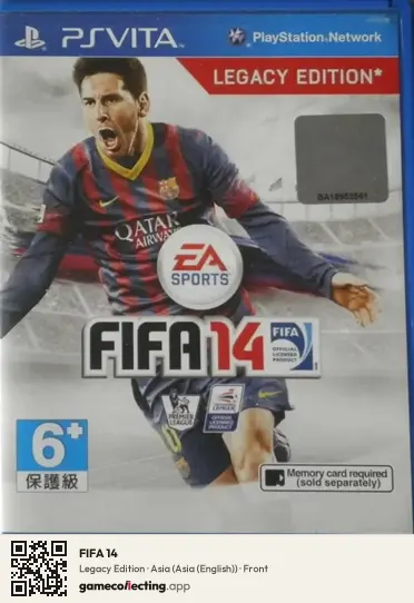 FIFA 14 PlayStation Vita, Asia (English) box front