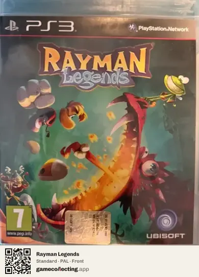 Rayman Legends PlayStation 3, PAL box front