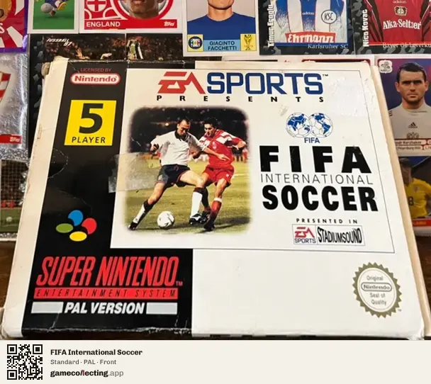 FIFA International Soccer Super Nintendo Entertainment System, PAL box front