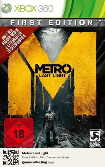 Metro: Last Light Xbox 360, Germany box front