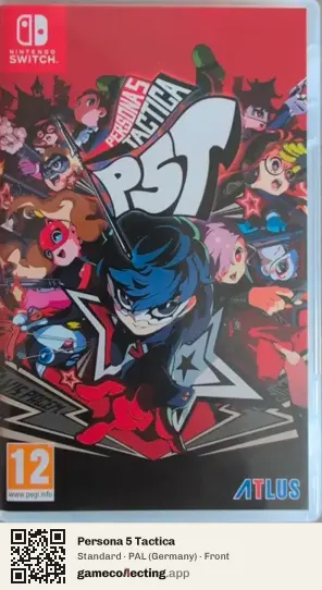 Persona 5 Tactica Nintendo Switch, Germany box front