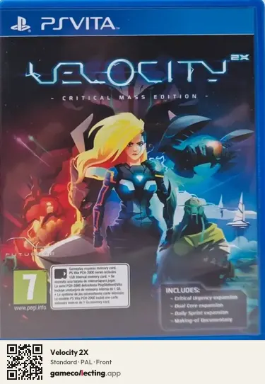 Velocity 2X PlayStation Vita, PAL box front