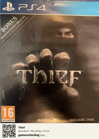 Thief PlayStation 4, Italy box front